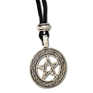 Pentacle Pendant Infinity Knot Necklace Pentagram Pagan Wiccan Ethnic Jewellery - Picture 1 of 12