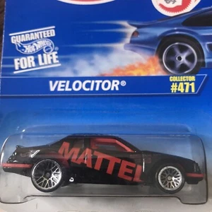 1996 Hot Wheels VELOCITOR #471 Black HW Blue Card Series Vintage 1:64 Neu - Bild 1 von 4