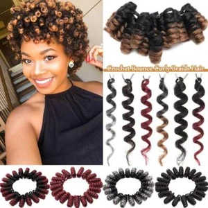 2" Curly Jamaican Bounce Crochet Hair Extensions Braiding Toni Short Box Braid - Picture 1 of 19