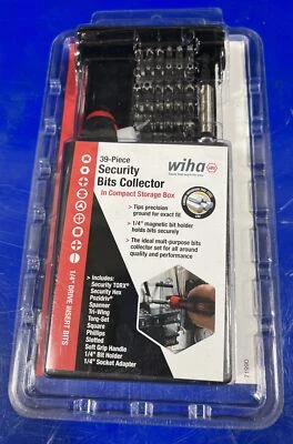 Wiha Tools 71990 39 Piece Bits Collector Security Bits Set Screwdriver NEW - Image 1 of 2