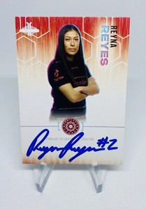 REYNA REYES 2023 PARKSIDE NWSL VOLUME 1 AUTO SIGNATURE RED 75/99 SP THORNS
