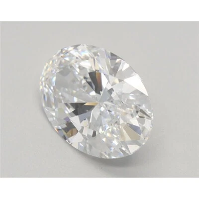 Lab Grown 1.30 Carat Oval E Color VVS2 Clarity IGI Certified Loose CVD Diamond - Image 1 of 4