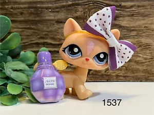 Littlest Pet Shop 1537 LPS authentisch gehende Katze Blindsack hellbraun blaue Augen - Bild 1 von 6