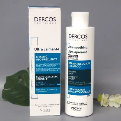 Vichy Dercos Ultra Soothing Shampoo for Normal to Oily Hair 6.7oz/ 200ml - Image 1 of 3
