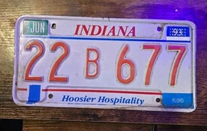 Indiana 1993 matrícula Hoosier Hospitality - Imagen 1 de 2