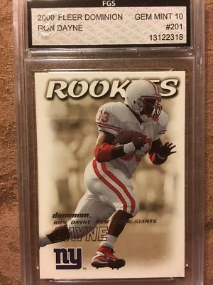 2000 Fleer Dominion #201 Giants Rookies Ron Dayne FGS GEM MINT 10 - Image 1 of 2