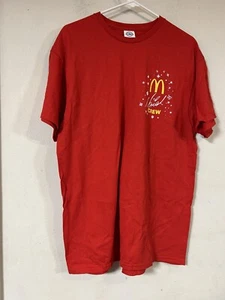 Camiseta McDonald's Roja Mariah Carey Crew Delta Pro Peso, Talla Grande Nueva Sin Etiquetas - Imagen 1 de 3