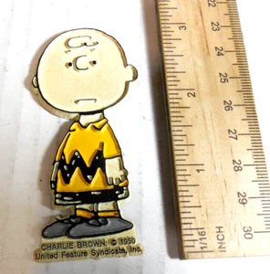 Peanuts Charlie Brown Magnet Vinyl Vintage Schultz Magnetic collectible - Picture 1 of 3
