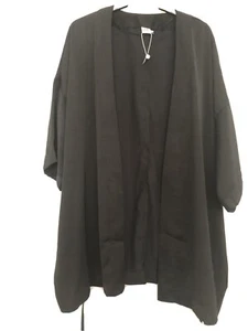 Saint Tropez Black Kimono - Picture 1 of 8