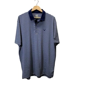 Camisa Polo Callaway Para Hombre Grande Azul Blanco Rayas Opti-Dri Performance Golf Top - Imagen 1 de 7