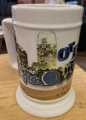 Vintage NBA Orlando Magic 1998 Graphic Beer Cup Mug EUC Cover