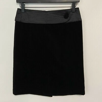 Falda de terciopelo negra Behnaz Sarafpour para Target talla 1 Foto 1 de 4