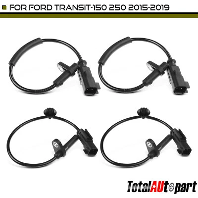 4Pcs ABS Wheel Speed Sensor for Ford Transit-150 w/Dual Rear Wheel Front & Rear - Image 1 of 4