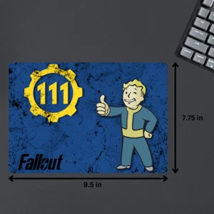 Fallout Mouse Pad Vault 111, Rectangle Vault Boy Approved, Survive the Wasteland - Picture 1 of 4