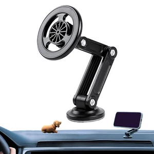 Magnetic Rotation Phone Holder for Car Foldable Dashboard Car Phone Holder Mount - Photo 1 sur 12