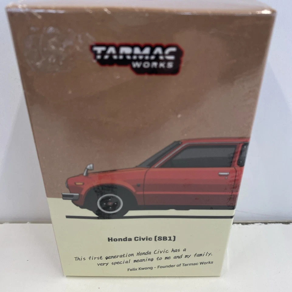 Tarmac Works Honda Civic (SB1) RHD Orange 1/64 Diecast JC64-TL006-OR