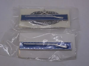 Two badges 2002/1982 qualification,Expert Infantryman combat 2 and Award#A45 - Picture 1 of 7