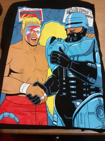 STING ROBOCOP T SHIRT 4XL WRESTLING CRATE WCW WWF WWE AEW NXT ECW NWA (new) Cover
