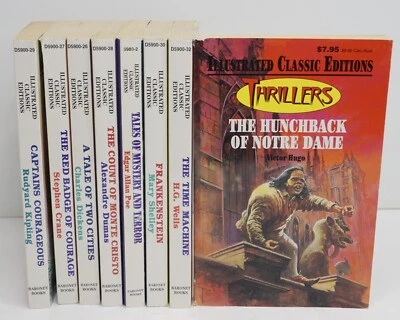 Illustrated Classic Editions Lot Of 8 Paperback Baronet Chapter Book Series Kids - Image 1 of 4