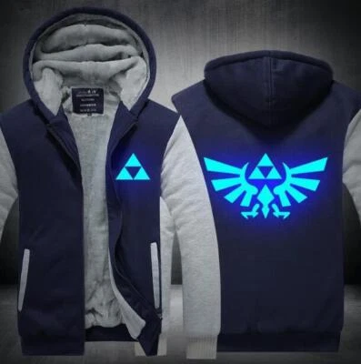 Winter Hoodie The Legend of Zelda Cosplay Thicken Hooded Coat Sweatshirt Jacket - Image 1 of 4