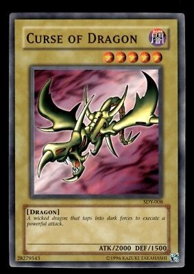 Tarjeta común Yugioh Curse of Dragon SDY-008 Foto 1 de 2