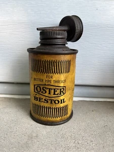 Vtg Oster Bestoil Oil Tin Can Advertising Double Cap & Spout For Pipe Threads - Picture 1 of 7