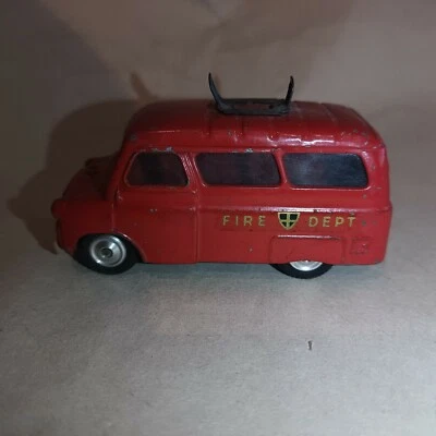 Vintage Corgi Toys #405 Bedford Fire Tender Red Fire Department Truck Van - Image 1 of 4