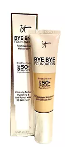 It Cosmetics Bye Bye Foundation Full Coverage Moisturizer SPF50 + Tan NIB - Picture 1 of 1