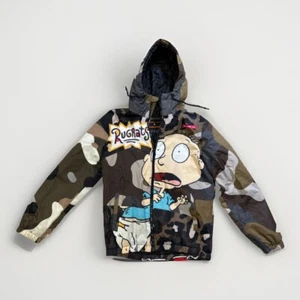 members only x nickelodeon jacket Rugrats Camo Rare Hooded Jacket Size Small - Picture 1 of 7