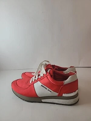 Zapatos Tenis Michael Kors Allie Coral Reef Rojo Blanco HL15K Para Mujer Talla 6.5M Foto 1 de 4