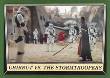 2016 Topps Star Wars Rogue One Mission Briefing GREEN #108 Chirrut Vs The