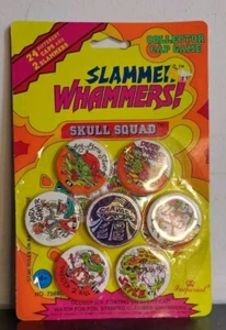 Slammer Whammers Series I Skull Squad 2 Slammers & 24 Caps/Pogs 1994 Sealed - Picture 1 of 5