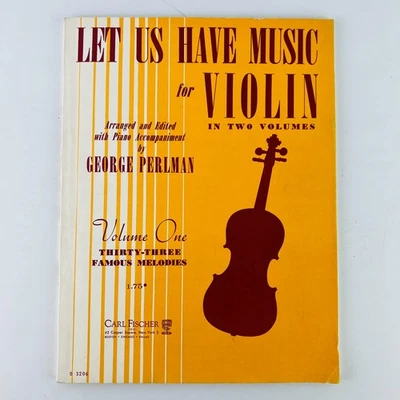 Let Us Have Music For Violin Volume One Paperback Sheet Music Book - Image 1 of 4