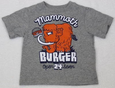 Childrens Place Baby Boys Mammoth Burger Short Sleeve Shirt Size 12-18 Months - Image 1 of 4