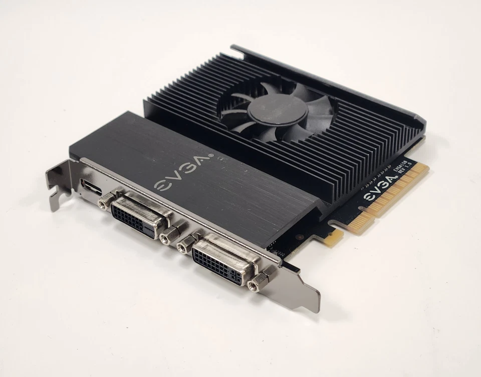 EVGA GT 710 01G-P3-2716-KR NVIDIA 1GB GDDR5 DVI Mini HDMI VIDEO CARD - Image 1 of 4