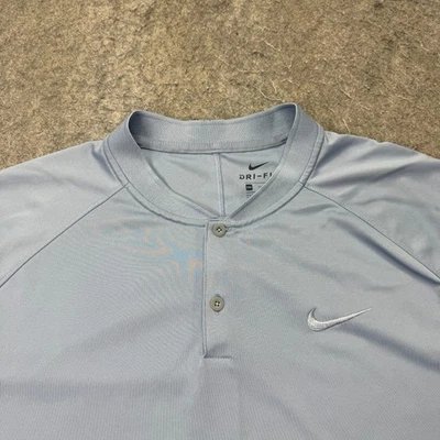 Nike Victory Blade Collar Golf Polo Shirt Men 2XL Blue Performance 929142 - Image 1 of 4