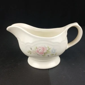 Pfaltzgraff Tea Rose Gravy Boat 4 1/8" USA USATO IN OTTIME CONDIZIONI - Foto 1 di 13