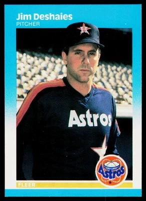 1987 Fleer #56 Jim Deshaies Glossy - ExMt+ - Image 1 of 2
