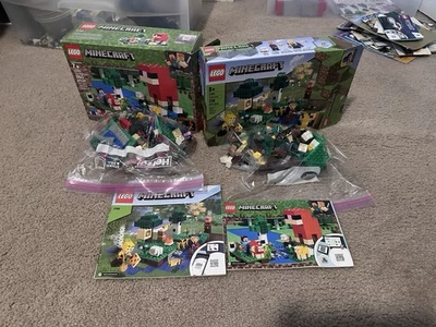Lego Minecraft Sets (lot Of 2)  21165 & 21153 - Image 1 of 4