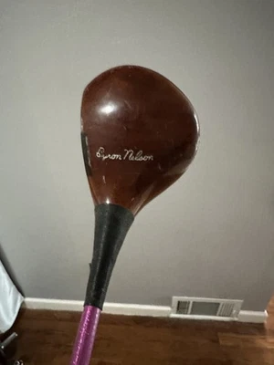 MacGregor Byron Nelson Model 563 Persimmon Driver Regular Flex Pink Custom Shaft - Image 1 of 4