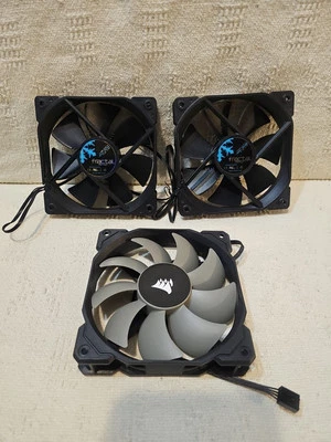 Cooling Fan Fractal Design Corsair PC CPU Fan LOT OF 3 New Open Box - Image 1 of 4