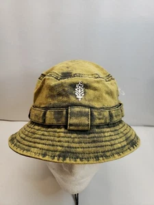 NUEVO CON ETIQUETAS Free People Happy Trails Sombrero Cubo Lavado con Ácido Negro Súper Genial - Imagen 1 de 12