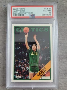 2006-07 Topps Larry Bird The Missing Years #LB-88 Celtics PSA 10 Gem Mint Pop 14 - Picture 1 of 1