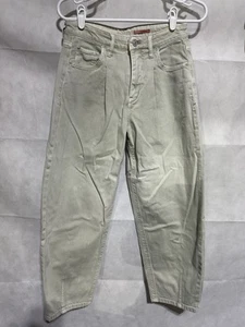 Anthropologie Jeans 26 Women’s Pilcro The Breaker Relaxed Fit Barrel Leg Green - Picture 1 of 6