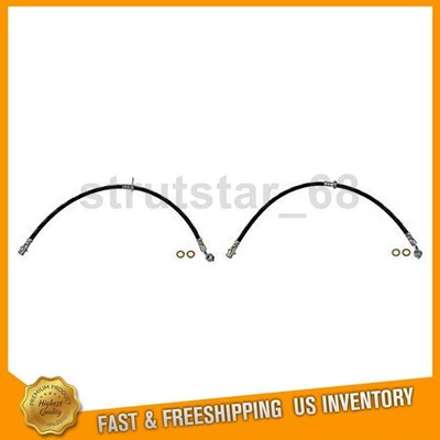 2 Front Brake Line Brake Hose Fits Toyota RAV4 2.4L  2.0L - Image 1 of 4