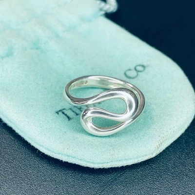 Tiffany Open Wave No8 Ring Silver 925 8号 Out of Print Used - Image 1 of 4