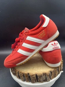 Adidas Originals Dragon Trainer Shoes Red/White 2017 Men’s 7.5 Three Stripe - Picture 1 of 20