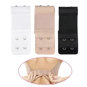 low back bra 2 hook bra extension Bra Extension Strap Bra Fastener Extenders - Picture 1 of 11