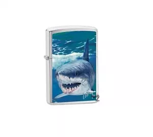 Accendino ZIPPO sigarette pipa sigari benzina squalo shark oceano collezione - Picture 1 of 1