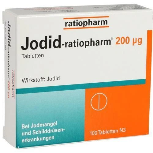 RATIOPHARM GMBH JODID-ratiopharm 200 µg Jod Tabletten 100 St bei Jodmangel PZN 4620018